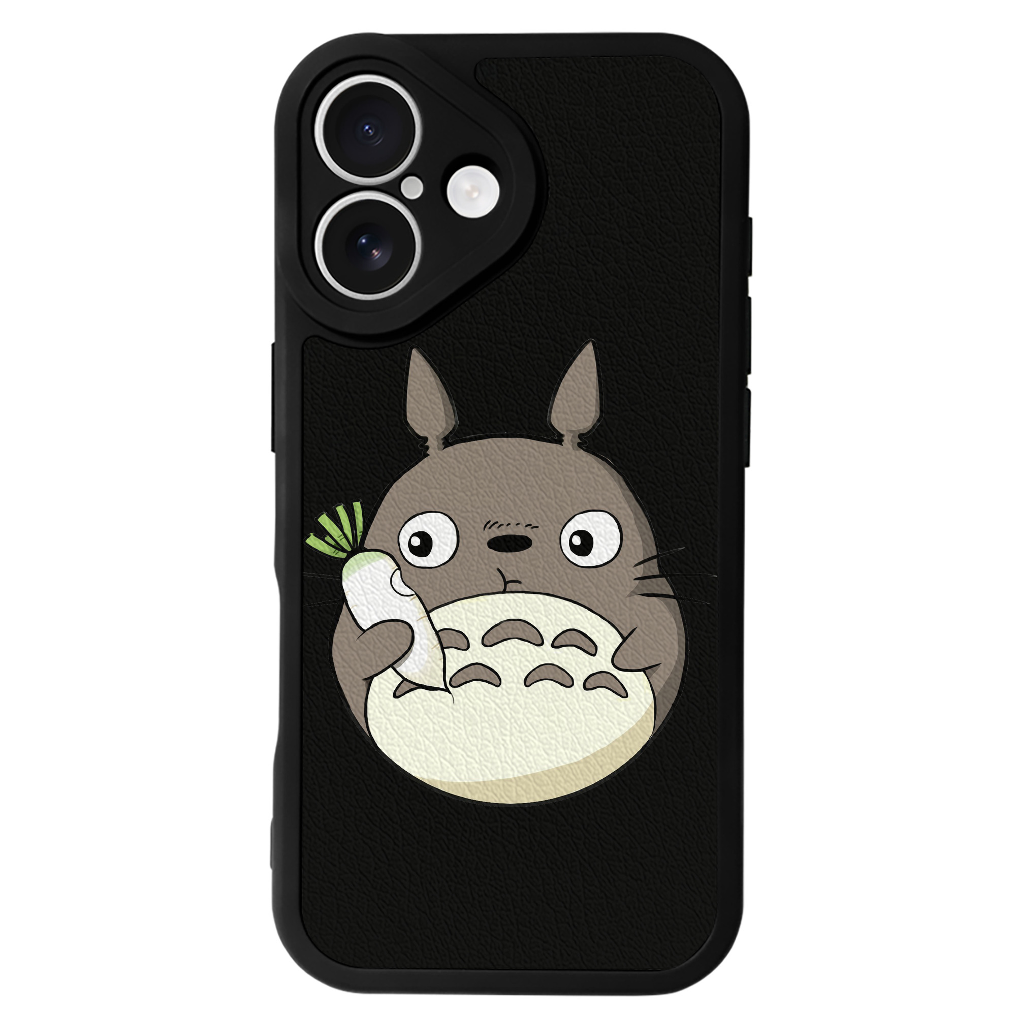 （画像用） となりのトトロ 草壁メイ 草壁サツキ My Neighbor Totoro Satsuki Kusakabe Mei Kusakabe 【iPhone 16シリーズ対応】シリコンスマホケース（レザー調） 材質：シリコン